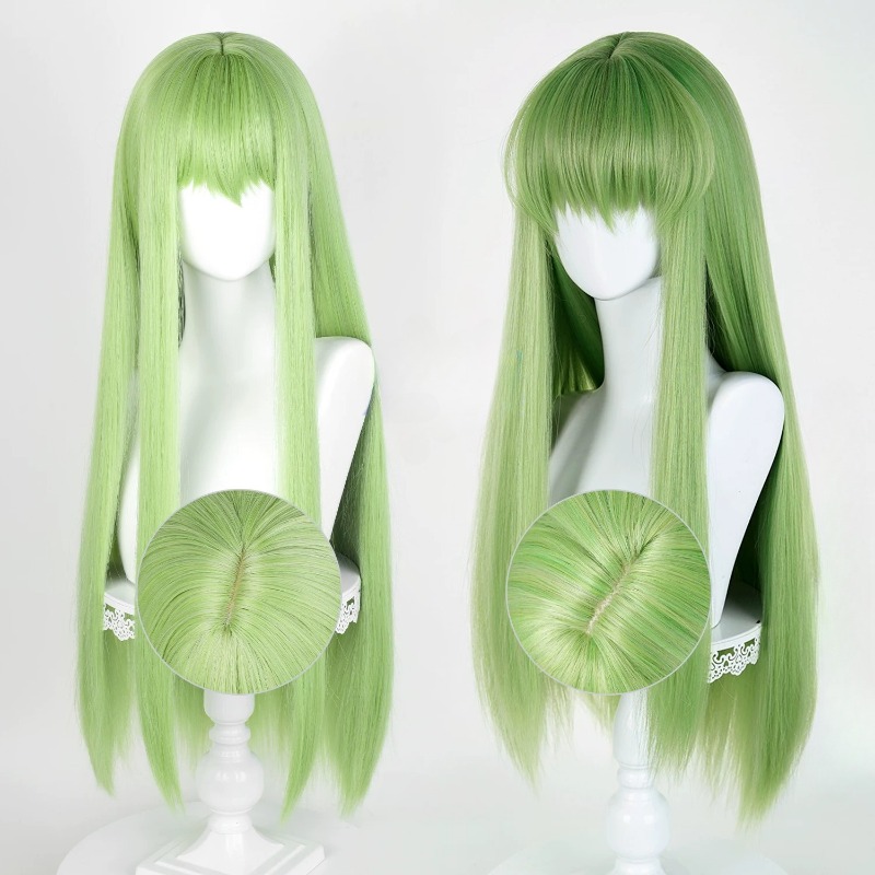 Prop Para Cosplay - Anime CC Cosplay Green Wig Long