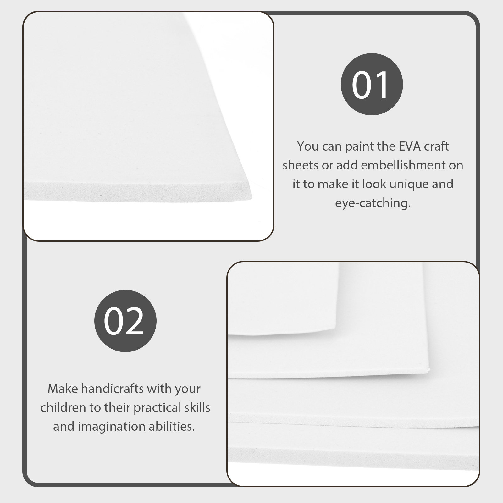 4Pcs Foam Board Eva Sheets DIY - огляд і ціна Cosplay Prop Foam Board