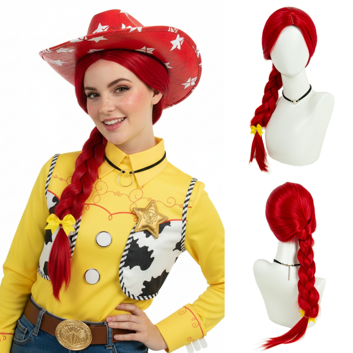 REEWES Jessie Cosplay Wig Red  - огляд і ціна Cosplay Prop Bow