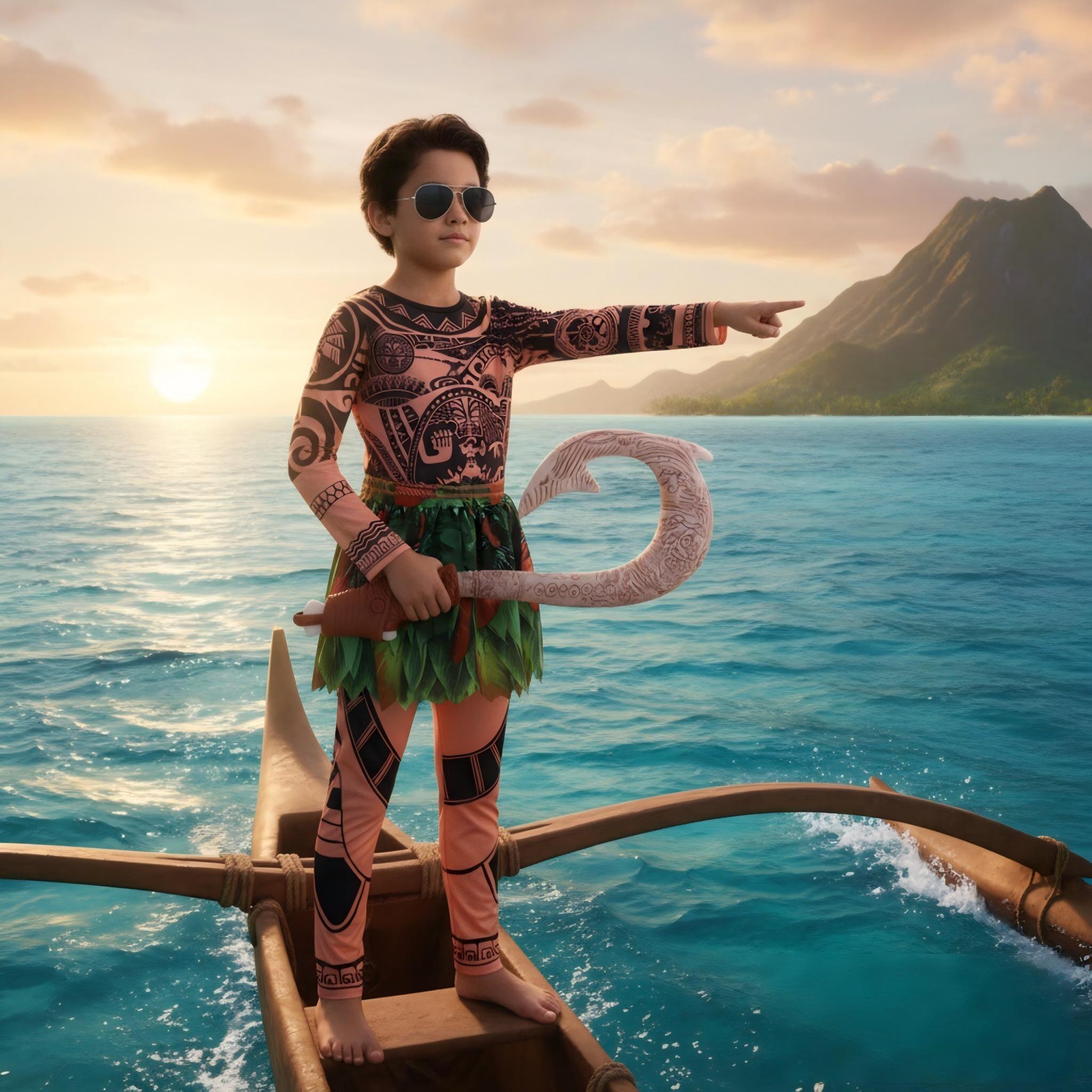 Summer Moana Maui Kids Boys Co - огляд і ціна Free Cosplay Prop Patterns