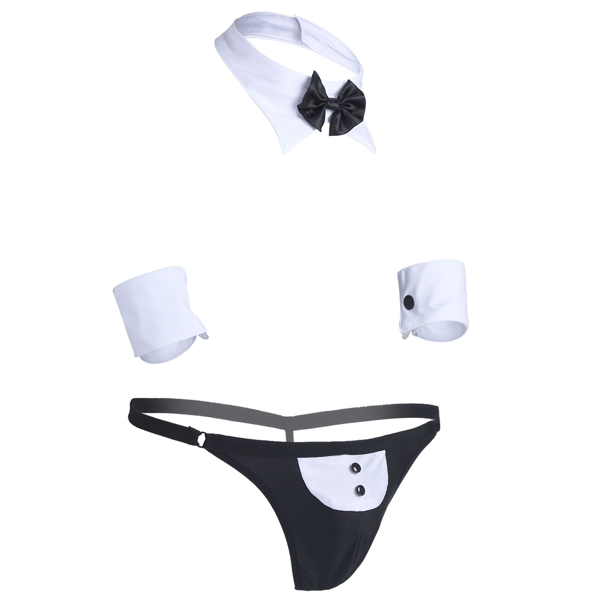 Men Cosplay Waiter Lingerie Se - огляд і ціна Cosplay Prop Bow