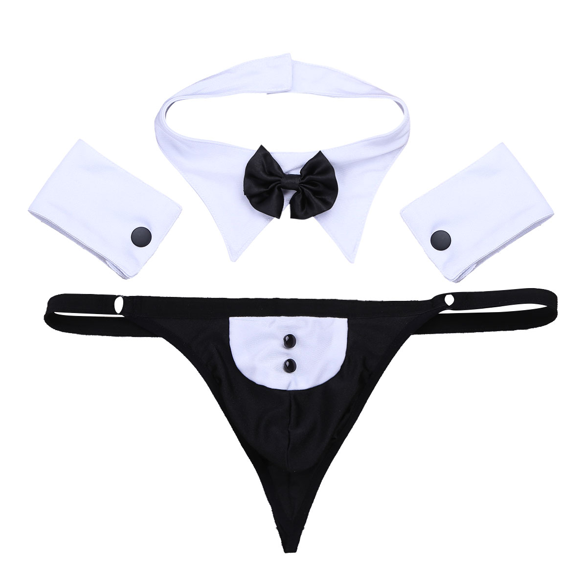 Men Cosplay Waiter Lingerie Se - огляд і ціна Cosplay Prop Bow