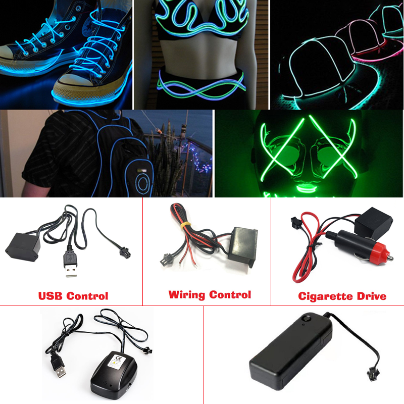 10/5/3M Glow EL Wire Neon Cabl - огляд і ціна Led El Wire