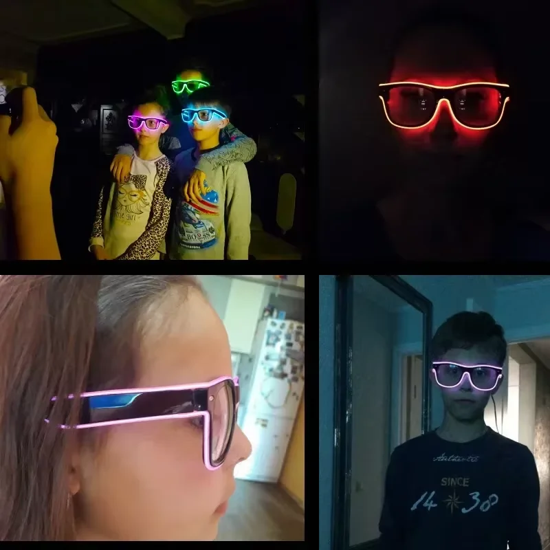 Neon LED Glowing Sunglasses Co - огляд і ціна Led El Wire