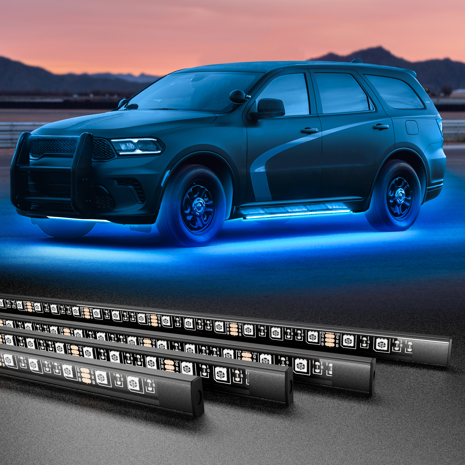 RGB Car Underglow Strip Lights - огляд і ціна Led El Wire
