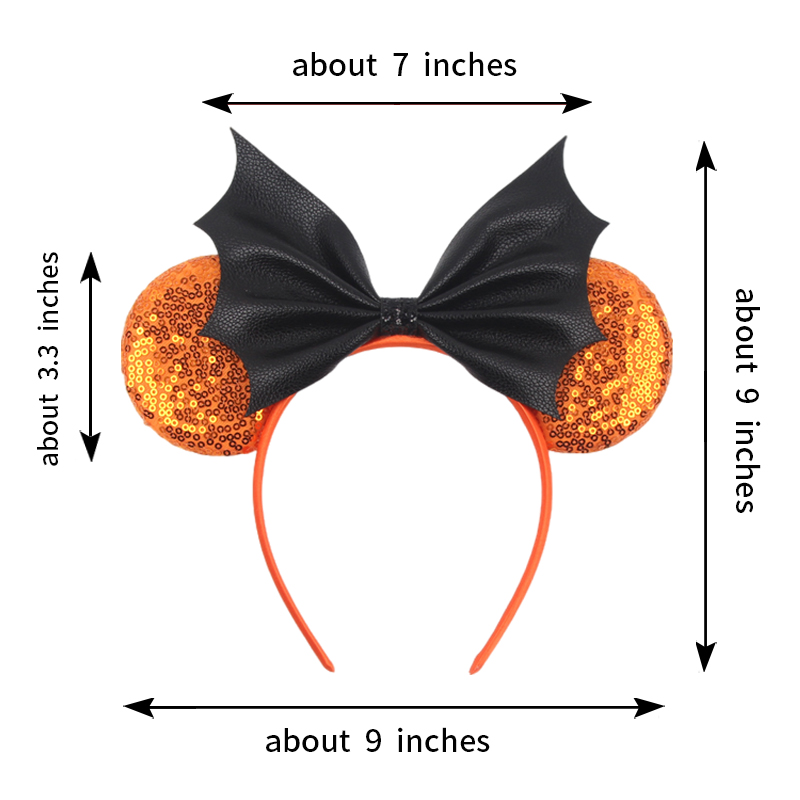 Halloween Mickey Ears Headband - огляд і ціна Cosplay Prop Bow