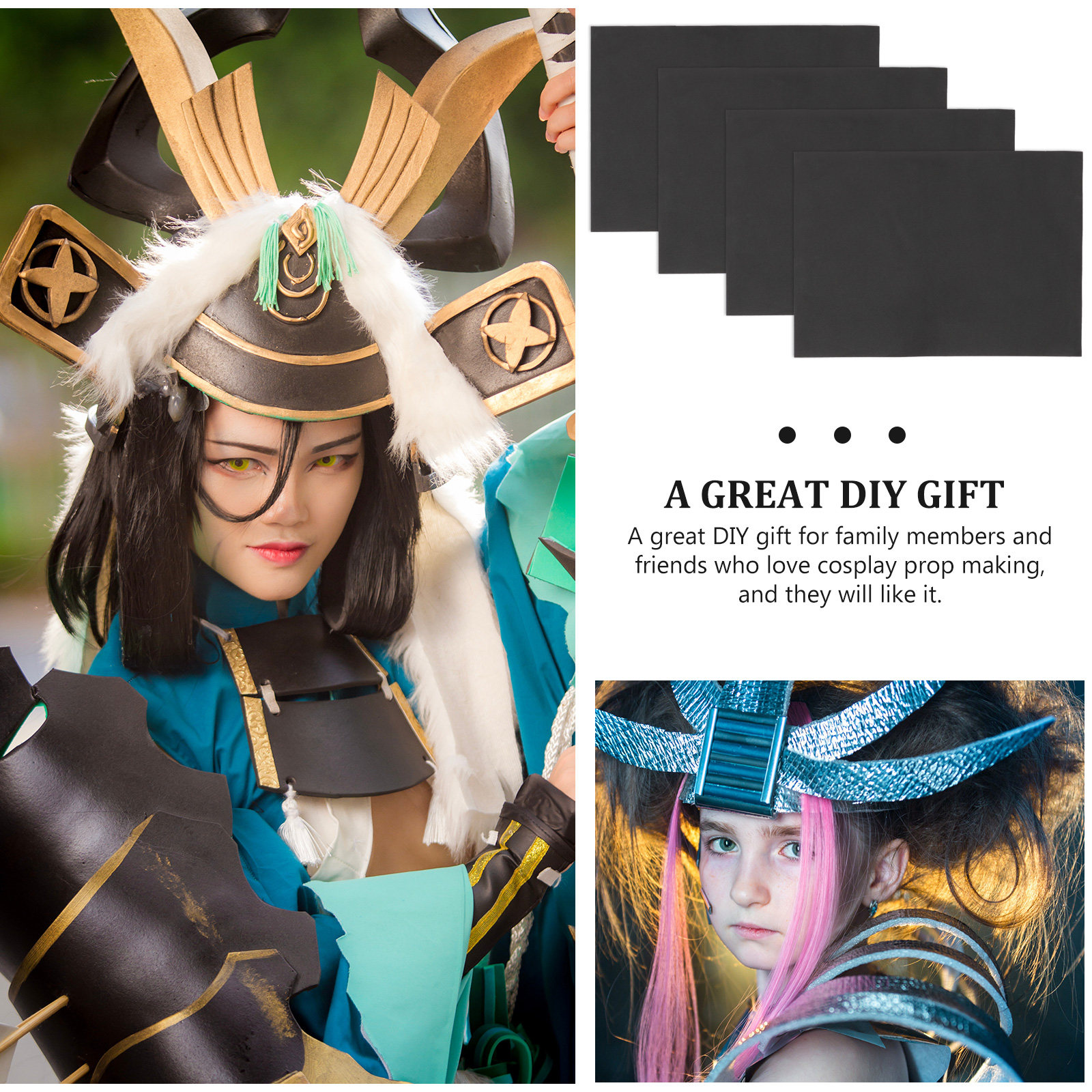 4Pcs Eva Craft Sheets Foam Boa - огляд і ціна Cosplay Prop Foam Board