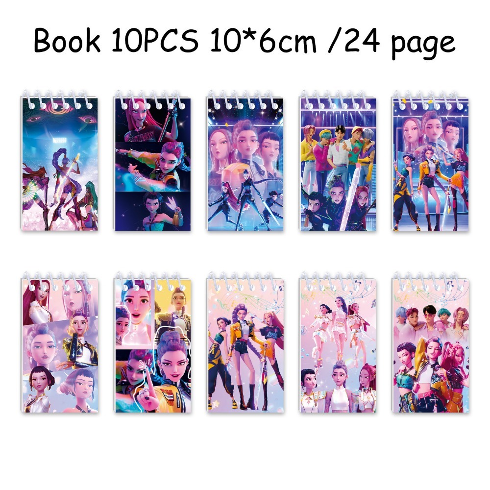 10PCS Anime Girls Group K-pop  - огляд і ціна Free Cosplay Prop Patterns