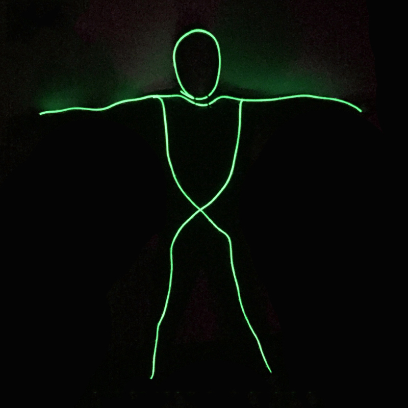 EL Wire Suit Clothings LED Cos - огляд і ціна Led El Wire
