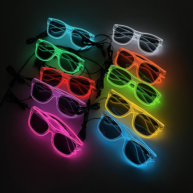 1Pcs Led Glasses Neon Glow Sun - огляд і ціна Led El Wire