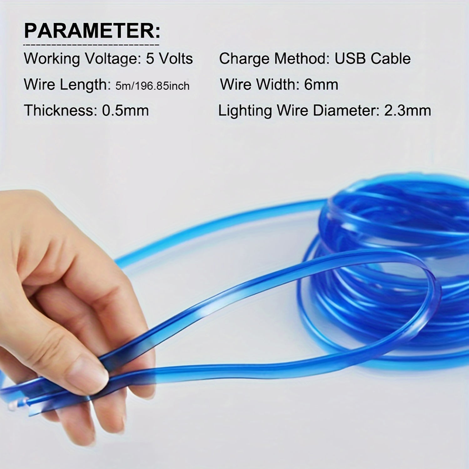 5m EL Wire Car Interior Ambien - огляд і ціна Led El Wire
